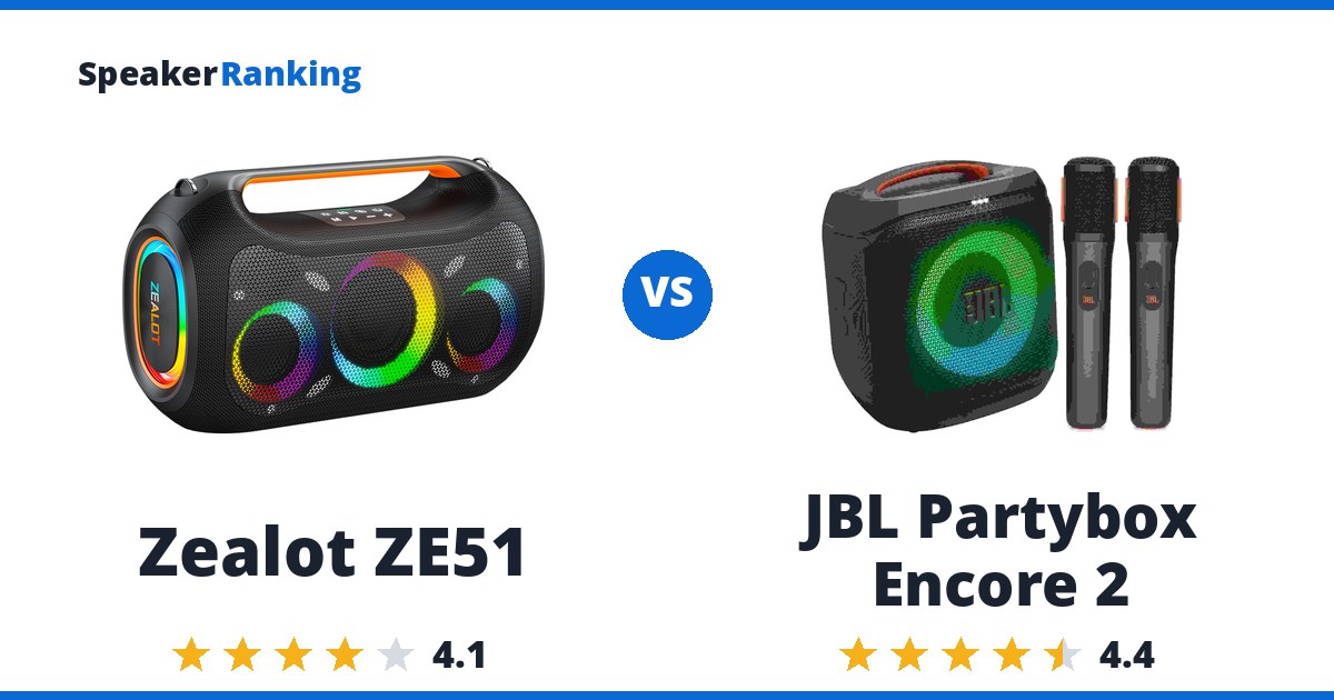 Zealot ZE51 vs JBL Partybox Encore 2