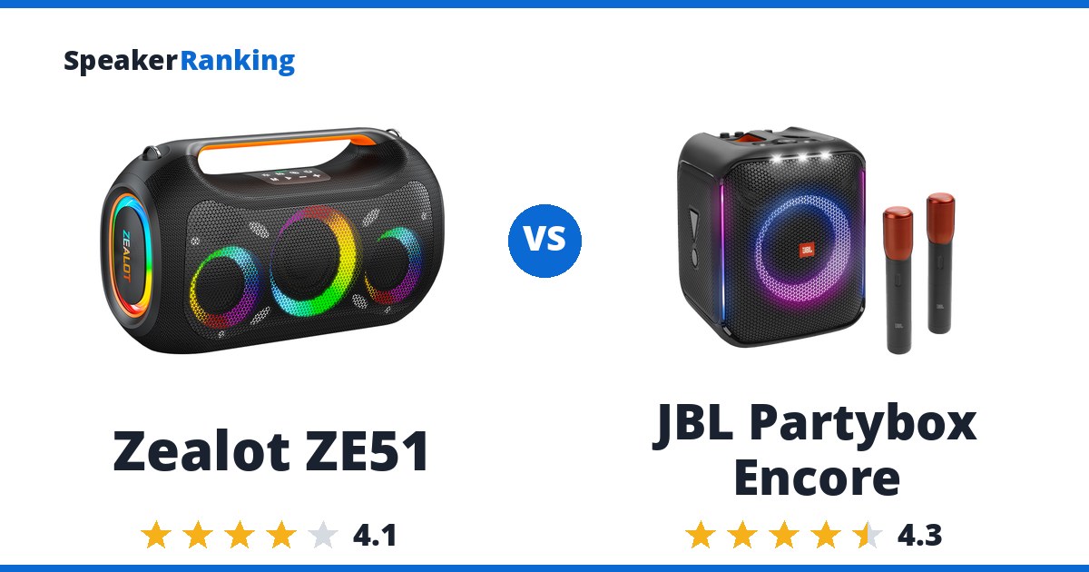 Zealot ZE51 vs JBL Partybox Encore
