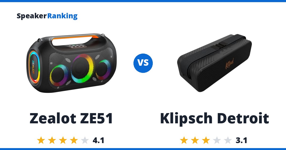 Zealot ZE51 vs Klipsch Detroit