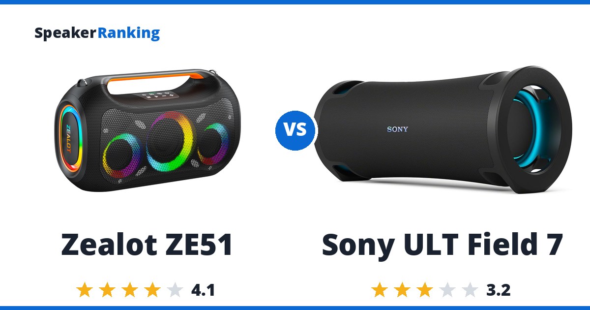 Zealot ZE51 vs Sony ULT Field 7