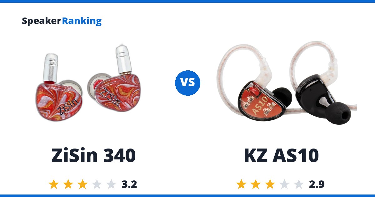 ZiSin 340 vs KZ AS10